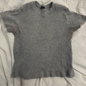 Brandy Melville grey cropped tee